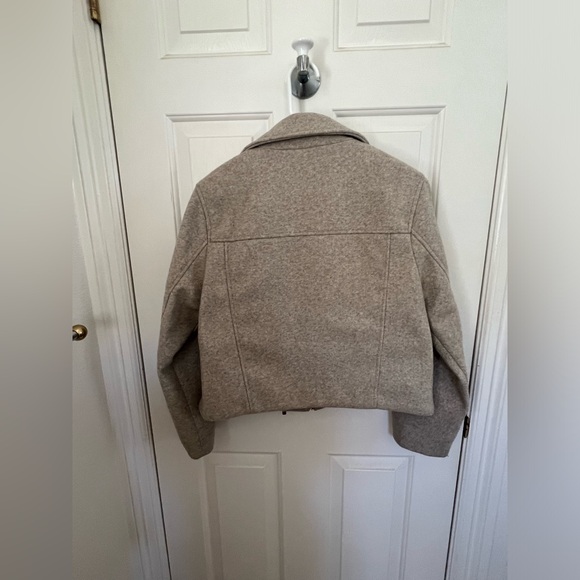Zara Beige Moto Jacket - Picture 3 of 7